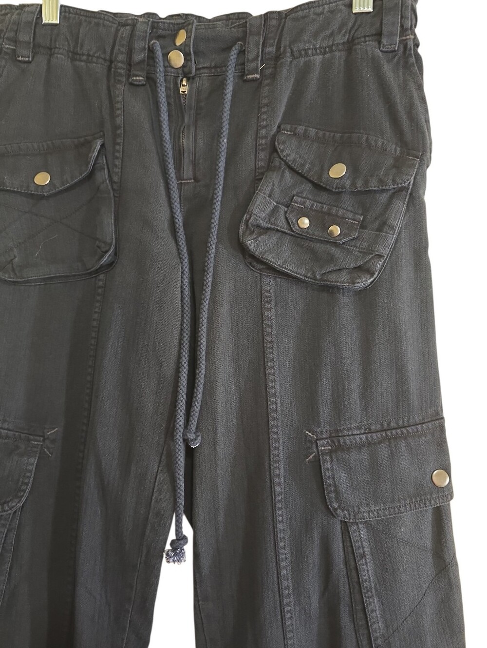 Free People Tahiti Cargo Pants Small Low-rise Slouchy Straight Utility - Picture 7 of 11